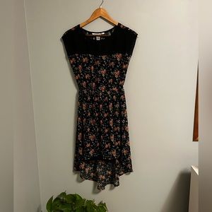 Floral high-low lace dress
